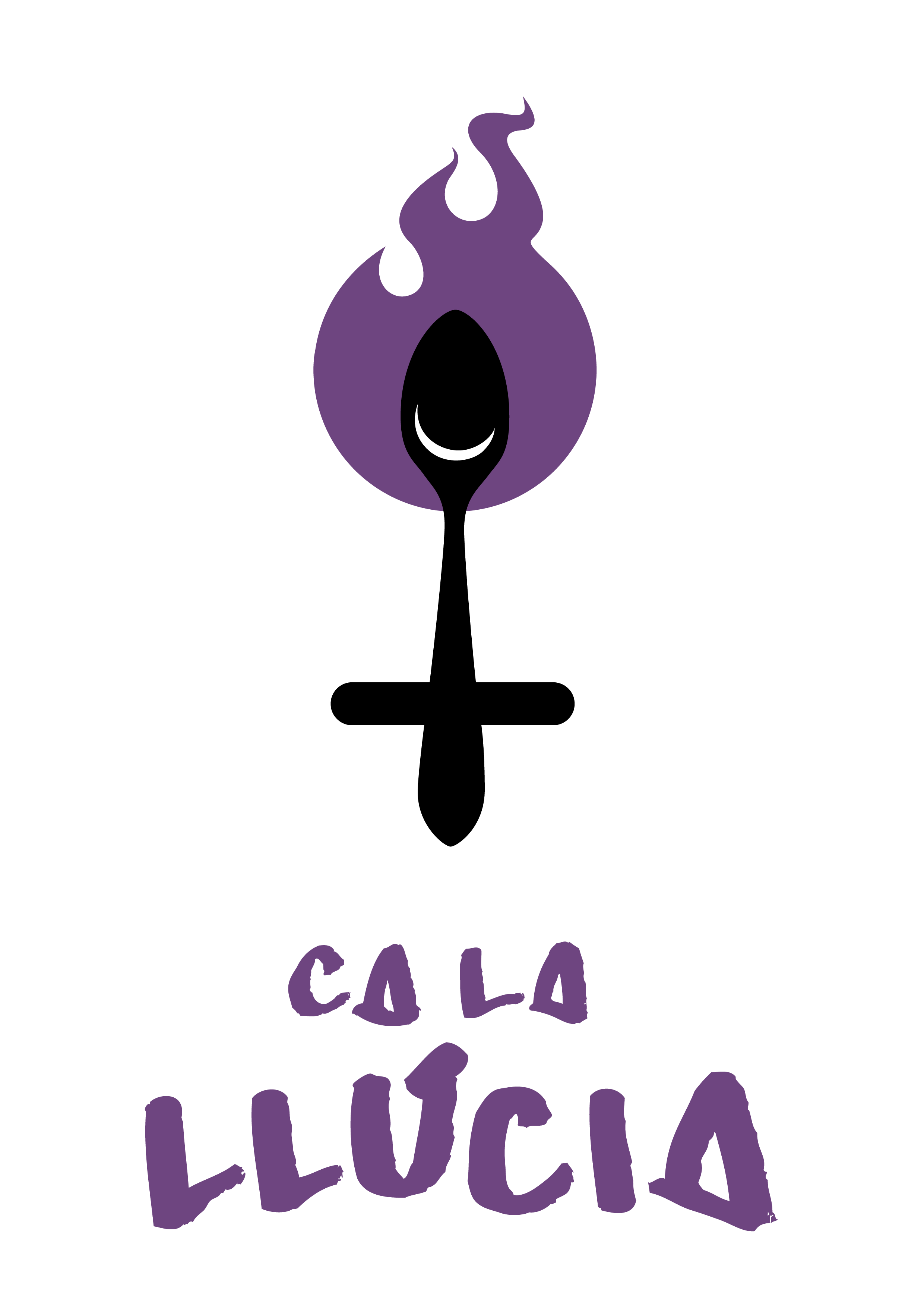 Disseny del logotip del col·lectiu feminista de Gelida Ca la Llúcia